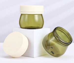 150ML clair petite bouteille échantillon en plastique contenants cosmétiques vide fard à paupières baume à lèvres crème pour le visage pot pots RRA284