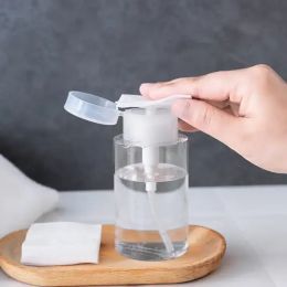 150 ml lege nail art noic clean fles heldere pomp dispenser vloeistof uv gel polish vuile reinigingsremer flesgereedschap gereedschap