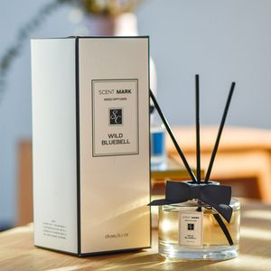 150 ml glazen woning diffuser met stok, glazen geur diffuser diffuser voor badkamer, slaapkamer, kantoor, hotel, oliegeur diffuser