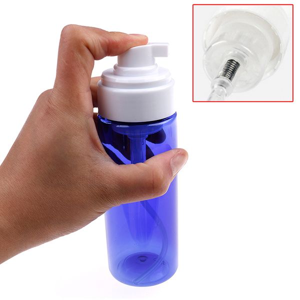 Mini atomizador de Perfume de plástico vacío pequeño de 150ml, botellas de Spray, contenedor de maquillaje cosmético, dispensador de espuma de jabón, botella con bomba