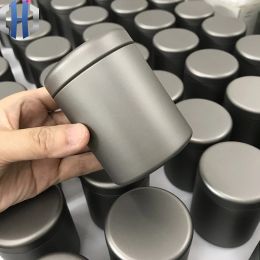 150 ml de titanio puro té puede viajar salud portátil de medicina ultra ligera cafetera Caja de almacenamiento de humedad de almacenamiento