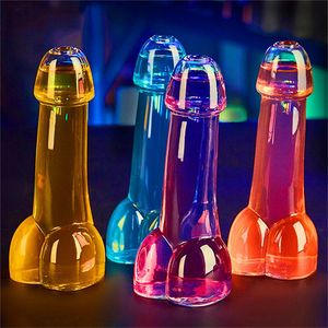 Vaso de chupito de 150ML, copas divertidas para pene, cócteles, whisky, vino, fiesta, Bar, Club, boca pequeña dedicada, sin aspersión, pajitas para pene FY4506