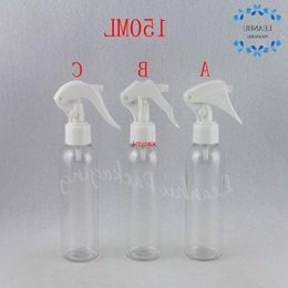 Botella de plástico transparente con hombro redondo de 150 ml, envase cosmético vacío de 150 cc, subembotellado de tóner / agua (30 PC / lote) buen paquete Songm