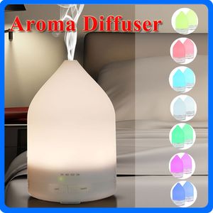 Diffuseur d'aromathérapie d'huile essentielle ultrasonique de 150ml, humidificateur d'air, pulvérisateur de parfum, purificateur de bureau, brumisateur avec lumières LED colorées