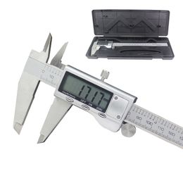 150mm 200mm LCD-scherm Elektronische Digitale Vernier Remklauw 6 Inch 8 Inch Roestvrij staal Micrometer Meetgereedschap 210810