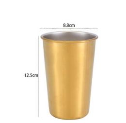 150pcs 401-500ml tasses en acier inoxydable tasses de voyage en métal gobelet verres à pinte tasse camping en plein air boire café thé bière ustensiles de cuisine