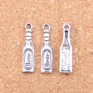 150 Uds. Colgante de botella de cerveza Chapado en bronce y plata antigua, colgante DIY, collar, pulsera, brazalete, hallazgos 24 6mm286f