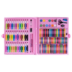 150 unids Niños Dibujo Acuarela Pen Kids Art Set Crayon Oil Pastel Painting Tool Art Supplies Kit de papelería para el regalo del estudiante