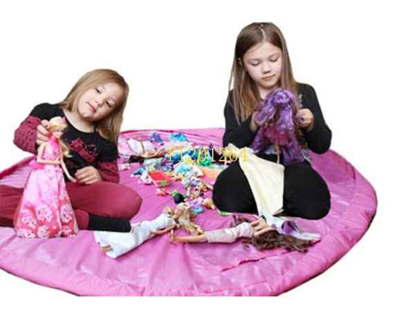 150 pièces Fedex livraison gratuite Portable tapis de jeu grand jouet sacs de rangement organisateur couverture tapis boîtes pour jouets enfants enfants jouet sac