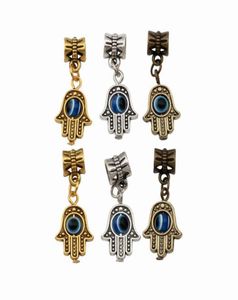 150 Uds. Colgantes de amuleto de buena suerte de Cábala con cuentas de ojo azul de mano de Hamsa para hacer joyas, pulsera, collar, accesorios DIY 128x298mm429790892