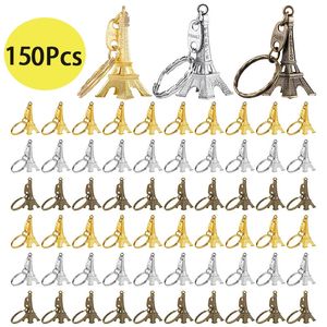 150pcs Course de la touche Eiffel Tower Key Chain Keychain Pendant Pending Decorations 240320