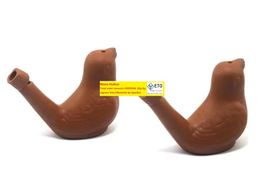 150 stcs Lovely Redware Ceramic Clay Bird Whistle Cardinal Vintage Style Whistles Water Warbler Nieuwheid Kinderen speelgoedkind