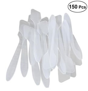 150PCS Plastic Make Spatel Cosmetische Scoop Masker Stok Lepel voor Mengen en Bemonsteren Gezichtsmasker2240138