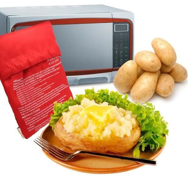 150 Uds Potato Express utensilios para microondas bolsa cocina herramientas de cocina bolsillo cocina vapor Gadget apresurado Cozinha bolsas lavables
