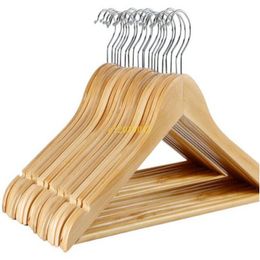 Cintre en bois pour vêtements et manteaux, 150 pièces, pour vêtements secs et humides, support à double usage, fournitures de rangement antidérapantes