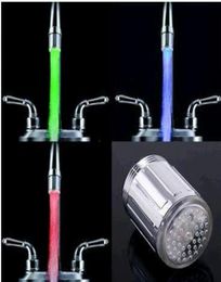 150pcslot New Fashion 3Color Water Glow Tap Robinet Light Temperature Capteur sans détail 6000967