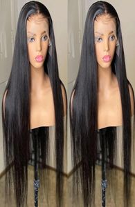 150Remy Baby Hair 13x6 Transparent HD Lace Front perruque os droite cheveux humains dentelle frontale perruques brésilienne droite 4x4 dentelle Closu2405912