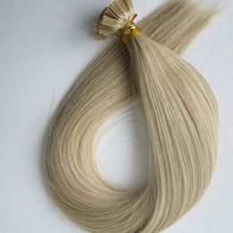150pcs 150g Extensiones de cabello de punta plana preadheridas 18 20 22 24 pulgadas M27613 Extensiones de cabello humano de queratina Remy indio brasileño