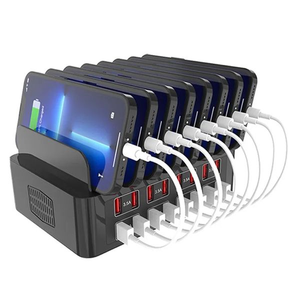 Cargador Universal Multi USB de 150 W, 16 puertos, 3,5 A, estación de carga rápida USB, soporte para iPad, iPhone 14, 13, Samsung S22, Xiaomi Tablet