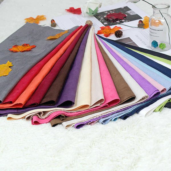 150x100cm Tissu en daim Teint uni Couleur unie pour faire une housse de coussin Nappe de canapé Housse de canapé Rideau Chaussures Sac DIY Doys 210702