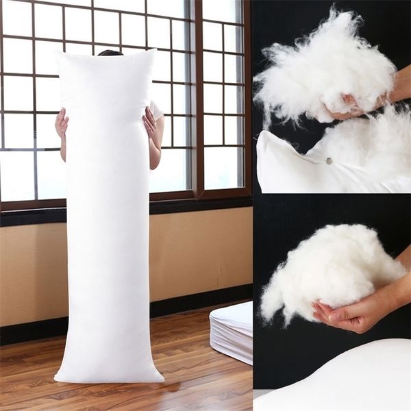 150x50cm long corps câlin oreiller intérieur insert anime noyau blanc intérieur usage domestique coussin remplissage LJ200821