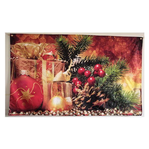 150x90cm 3x5ft regalo Feliz Navidad bandera alta calidad interior exterior colgante publicidad uso, envío gratis, envío directo