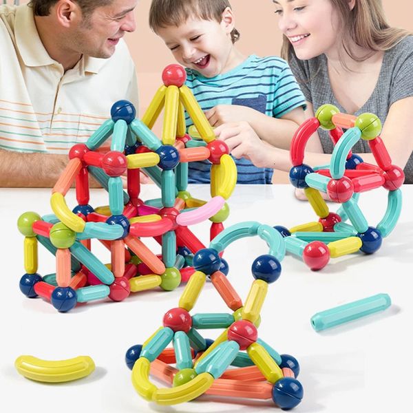 15100 pièces grande taille bâton magnétique concepteur blocs de construction ensemble enfants aimants briques Montessori jouets éducatifs pour enfants cadeau 240110