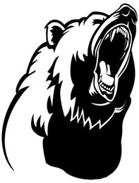 1515cm Bear Decal Decal Vinyl Car autocollant noir CA10968927166