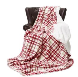 152cm*230cm flanel fleece plaid deken warm zacht gestreepte woning sofa zachte dekens dubbele tapijt pluche cape draagbare beddings swaddling