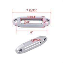 152 mm 6inch Winch Guide en aluminium Guide de corde Winch Corche à corde Aluminium Guide de corde en alliage Hawse Fairlead SUV ATV UTV