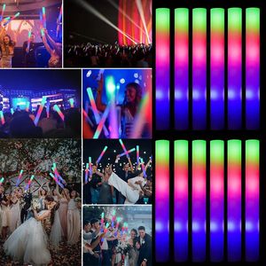 1530 pièces LED bâtons lumineux en vrac coloré RGB mousse lumière Tube de joie décor sombre noël anniversaire fête de mariage fournitures 240301