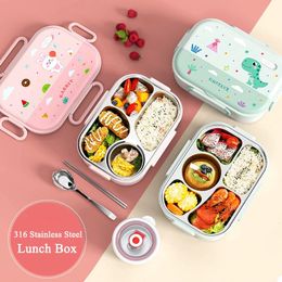 1550ML 316 en acier inoxydable thermique Bento Lunch Box sac compartiment micro-ondes déjeuner conteneur enfant adulte étanche stockage des aliments 240219
