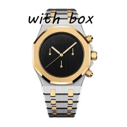 15550 Montres Herenhorloge van hoge kwaliteit Designer Quartz Clone 42 mm Luxe roestvrijstalen armband Meerkleurig Mode Saffier Waterdicht AAA Horloges met doospols