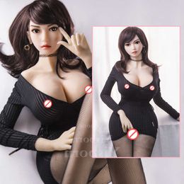 155cm-35kg sekspop met echt siliconen skelet Levensechte masturbator Vagina Love Doll Realistische anime sekspop voor volwassenen Siliconen vagina anaal