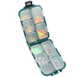 157 stks / set Vissen Kralen Lokken Aas Jig Haak Swivels Tackle Set met 10 Compartimenten Accessoires Box Outdoor Tool