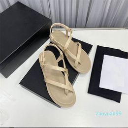 15a chanelllies ontwerp cf sandalen luxe mode dames hoge hakken lederen kruis vaze student casual slippers