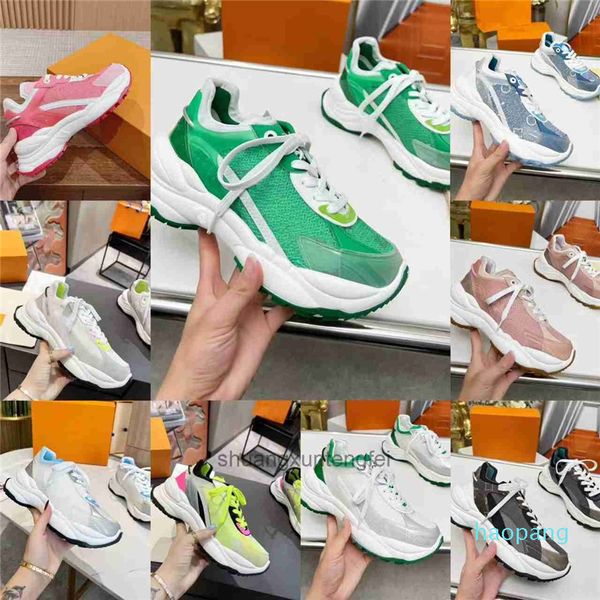 15A Diseñadores famosos Los zapatos de la más alta calidad zapatillas de zapatillas de zapatillas con paneles de goma y viscosa Otros materiales técnicos con cuero de vaca ultra luz casual 35-40