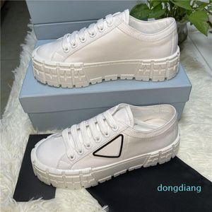 15a chaussures Designer Sneakers Gabardine Nylon Casual Shoes Brand Wheel Trainers Luxury Canvas Sneaker Fashion Plateforme Solide Solid Haulten Shoe With Box 969