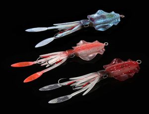 15 cm 60G UV Glow Vissen Soft Squid Lure Octopus Calamar Pesca Mar Zee Vissen Wobbler Aas Jigs Vissen Siliconen Lures8838839