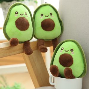 15 cm et 12 cm avocat dessin animé fruits doux en peluche porte-clés poupée jouet fille garçon poupée pendentif cadeau de noël pour enfants