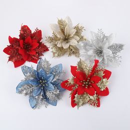 15CM Kerst driedimensionale bloem DIY bloem kerstboom krans accessoires kerstversiering P105