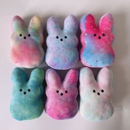 15 cm Creativa Liebre de Pascua Muñeca Divertida Conejo de Peluche de Juguete Suave Conejito Juguetes Niños Regalo de Cumpleaños Decoraciones de Escritorio de Oficina Colorido Peeps Bunny