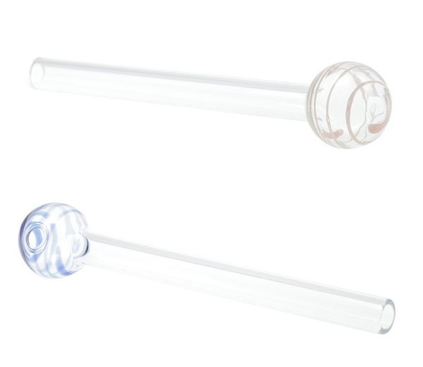 15 cm Pyrex Glass Oil Burner Pipe Tobcco Dry Herb Color Water Hand Pipes Accesorios para fumar Tubo de vidrio