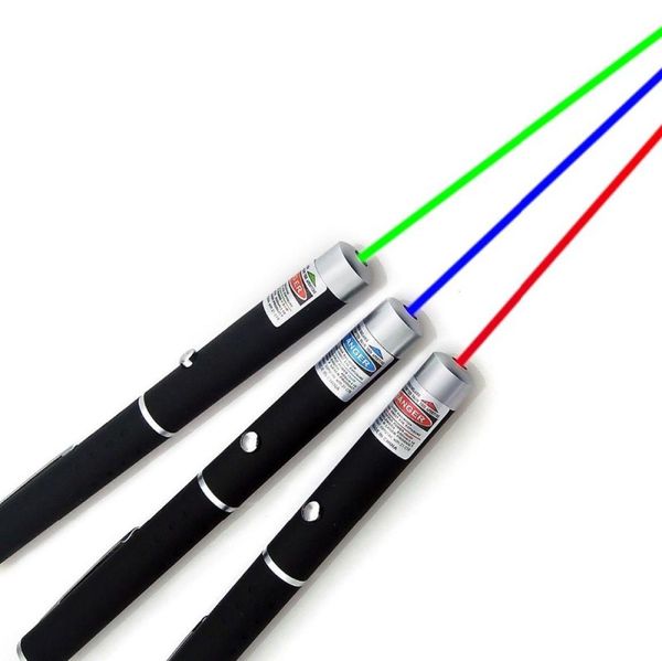 15 CM grand puissant vert bleu violet rouge pointeur Laser stylet faisceau lumineux lumières 5 mW professionnel haute puissance Laser 532nm 650nm5137885