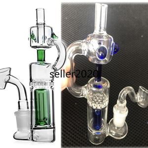 15 cm hoogte percolator waterleidingen waterpijp kleine glazen water waterpijpen recycler dab rigs met 14 mm kom