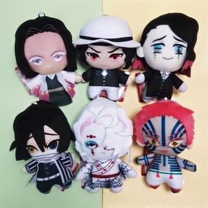 15 cm Japan Anime Demon Slayer Akaza Rui Iguro Obanai Tanjirou Kamado Nezuko Agatsuma Zenitsu Plush Toys Doll Peluche cadeau 220707