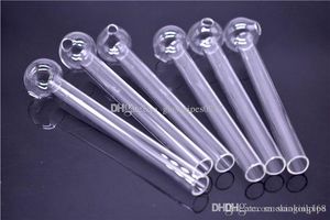 15cm leght 12mm dia tube verre brûleurs à mazout tuyau verre Bong conduites d'eau épais pyrex main fumer pipe tube de verre tuyau d'huile livraison gratuite