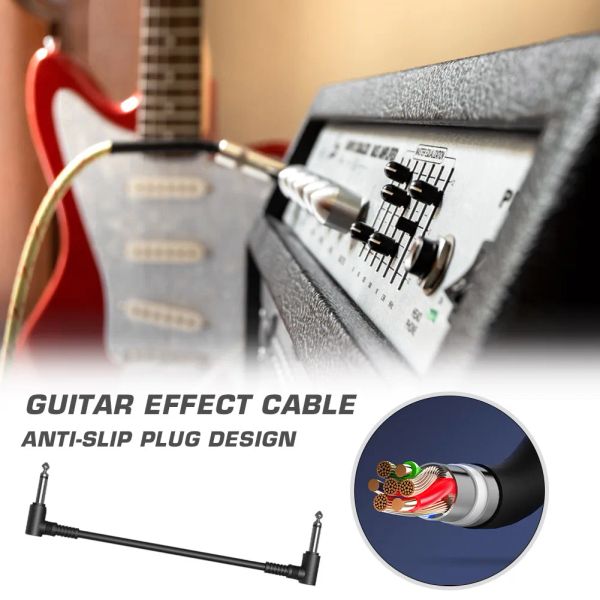 Longueur de 15 cm 6.35 Effet de guitare Pédale Alimentation Câble Adaptateur Adaptateur Guitare Stompbox Effects Ligne d'alimentation pour la guitare électrique