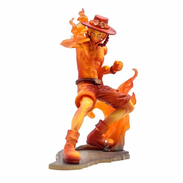 15 cm One Piece Stampede Movie Op Brotherhood Flame Sabo Ace Figura Kid Model Toys Anime Figurals Brinquedos