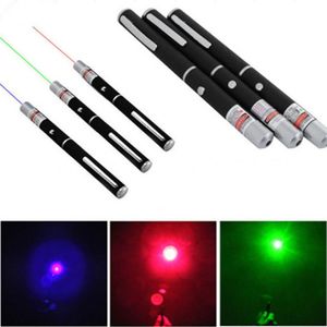 15CM potente verde azul rojo puntero láser pluma Stylus Beam luces de luz 5mW láser de potencia profesional para coche SOS montaje caza nocturna